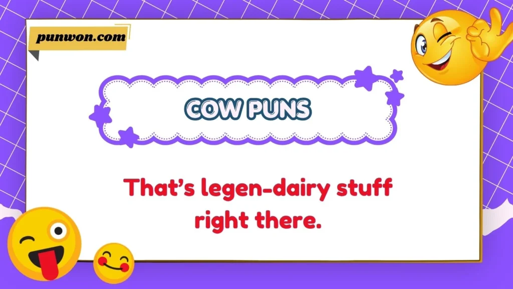 Funny Cow Puns and Captions