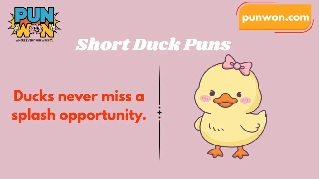 Short Duck Puns